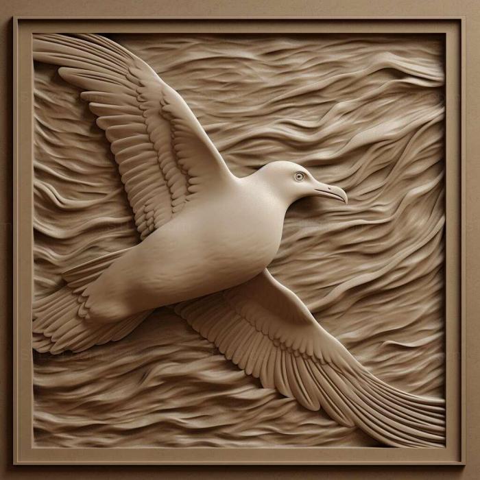 Nature and animals (gull 4, NATURE_976) 3D models for cnc